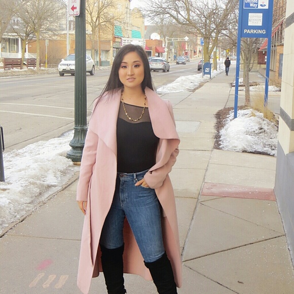 oversized waterfall duster coat